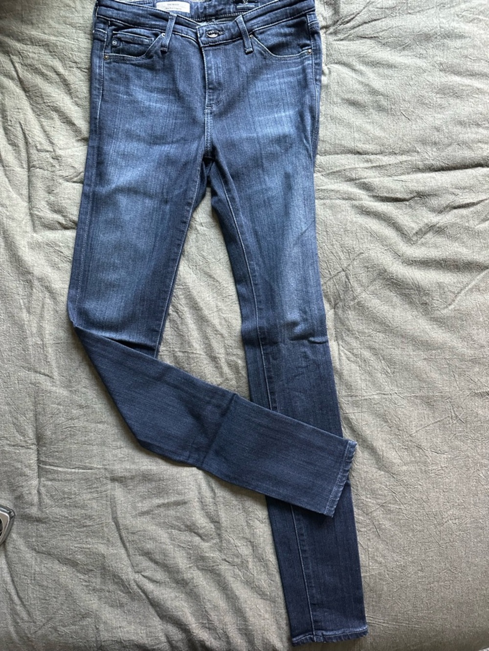 AG Adriano Goldschmied Skinny Jeans in Dark Blue Wash